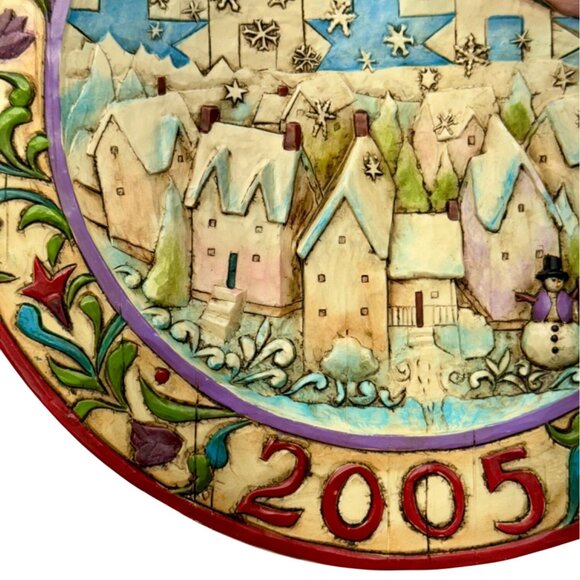 Jim Shore Heartwood‎ Creek 2005 Christmas 8”  Plate Sowing Joy Collectible Angel - Picture 4 of 13